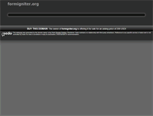 Tablet Screenshot of formigniter.org